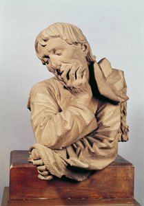 Bust of a Man Leaning on his Elbow or, Self Portrait, 1467